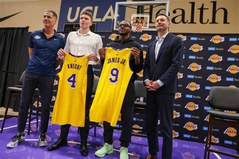 real gm draft picks|Hope for the future: Lakers introduce Dalton Knecht and Bronny James.